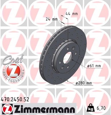 ZIMMERMANN 470.2450.52 EAN: 4250238763888.