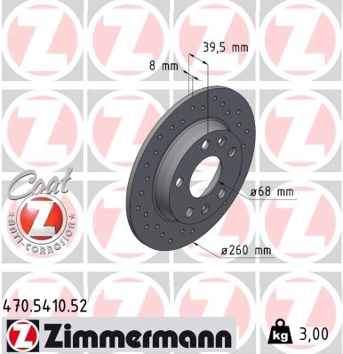 ZIMMERMANN 470.5410.52 EAN: 4250238794141.