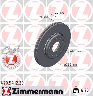 ZIMMERMANN 470.5412.20 EAN: 4250238786924.