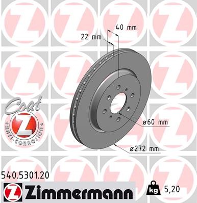 ZIMMERMANN 540.5301.20 EAN: 4250238756415.