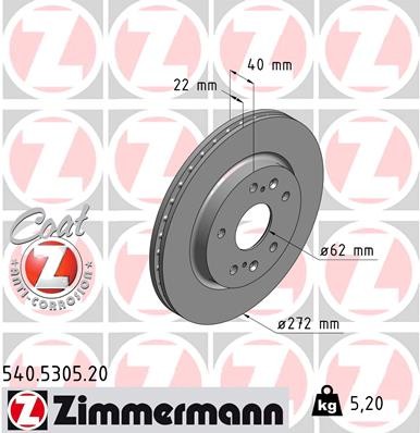 ZIMMERMANN 540.5305.20 EAN: 4250238759928.
