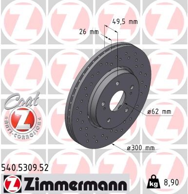 ZIMMERMANN 540.5309.52 EAN: 4250238765127.