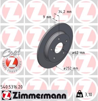 ZIMMERMANN 540.5316.20 EAN: 4250238786955.