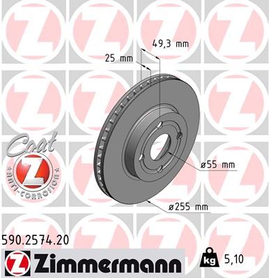 ZIMMERMANN 590.2574.20 EAN: 4250238762430.