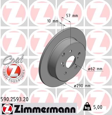 ZIMMERMANN 590.2593.20 EAN: 4250238768647.