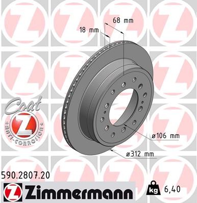 ZIMMERMANN 590.2807.20 EAN: 4250238750970.