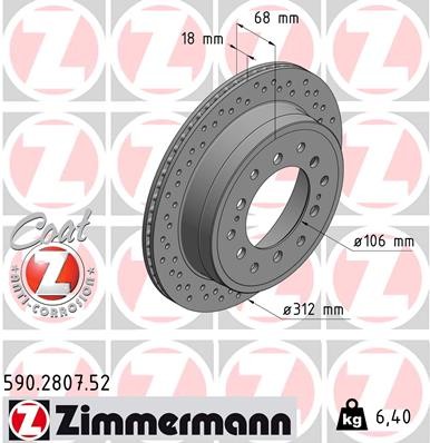 ZIMMERMANN 590.2807.52 EAN: 4250238766230.