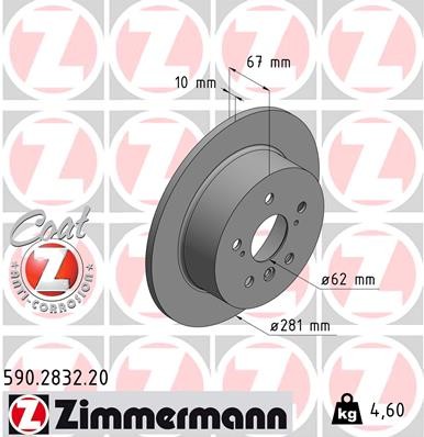 ZIMMERMANN 590.2832.20 EAN: 4250238779858.