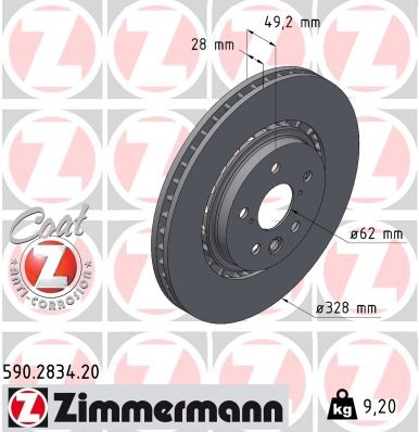 ZIMMERMANN 590.2834.20 EAN: 4250238781240.