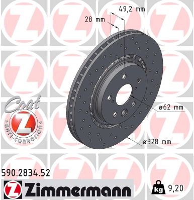 ZIMMERMANN 590.2834.52 EAN: 4250238781653.