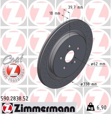 ZIMMERMANN 590.2838.52 EAN: 4250238783022.