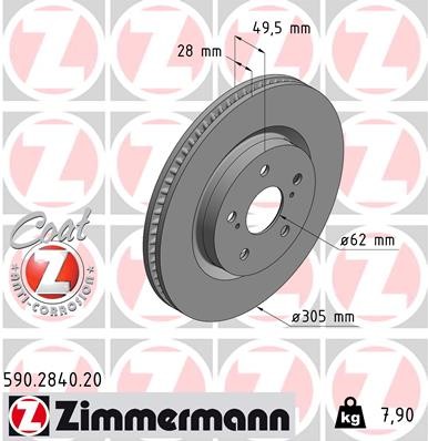 ZIMMERMANN 590.2840.20 EAN: 4250238782360.