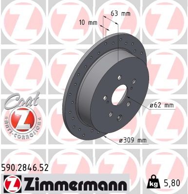 ZIMMERMANN 590.2846.52 EAN: 4250238791232.