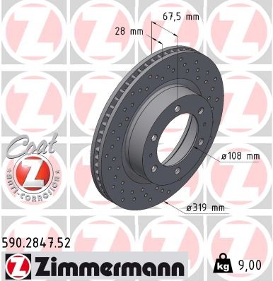 ZIMMERMANN 590.2847.52 EAN: 4250238787853.