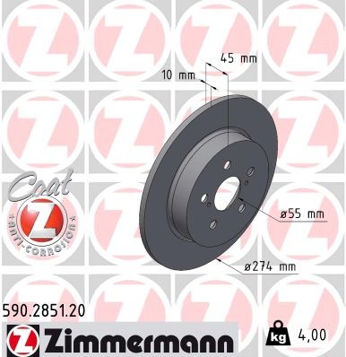 ZIMMERMANN 590.2851.20 EAN: 4250238786320.