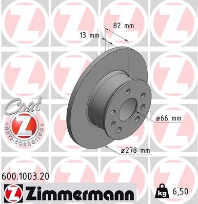 ZIMMERMANN 600.1003.20 EAN: 4250238763611.