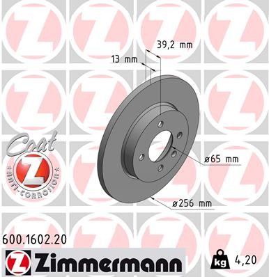ZIMMERMANN 600.1602.20 EAN: 4250238761877.