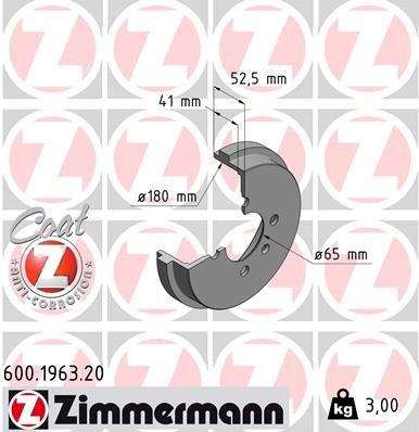 ZIMMERMANN 600.1963.20 EAN: 4250238769736.
