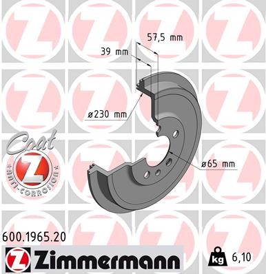 ZIMMERMANN 600.1965.20 EAN: 4250238755975.