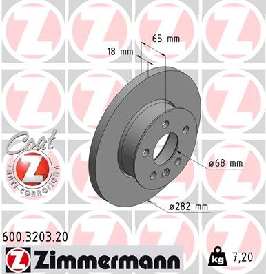 ZIMMERMANN 600.3203.20 EAN: 4250238762850.