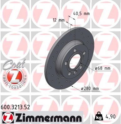 ZIMMERMANN 600.3213.52 EAN: 4250238753117.