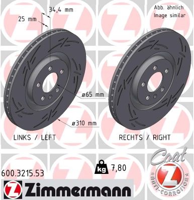 ZIMMERMANN 600.3215.53 EAN: 4250238788775.