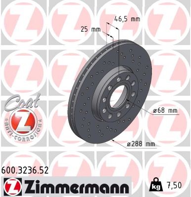 ZIMMERMANN 600.3236.52 EAN: 4250238745853.