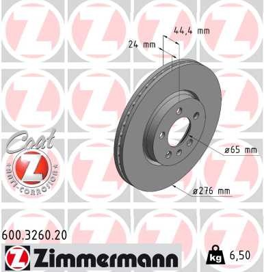 ZIMMERMANN 600.3260.20 EAN: 4250238778479.