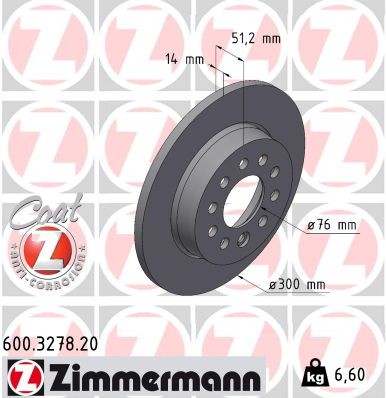 ZIMMERMANN 600.3278.20 EAN: 4250238792482.