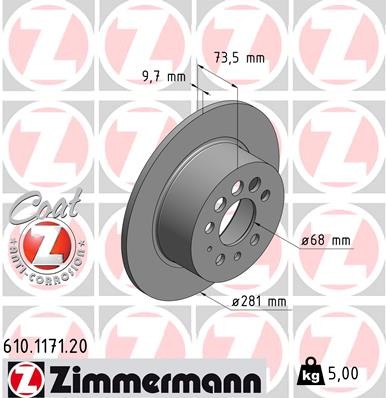 ZIMMERMANN 610.1171.20 EAN: 4250238763468.