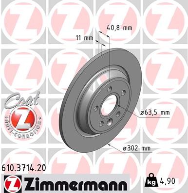 ZIMMERMANN 610.3714.20 EAN: 4250238744030.