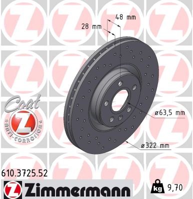 ZIMMERMANN 610.3725.52 EAN: 4250238775799.