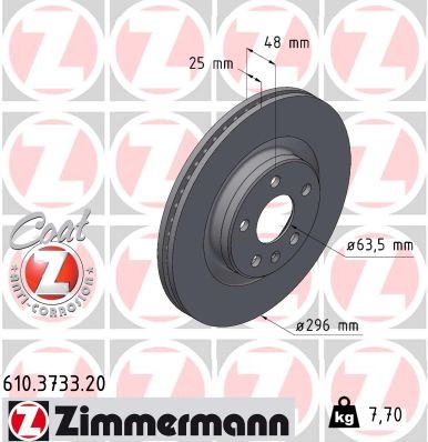 ZIMMERMANN 610.3733.20 EAN: 4250238782254.