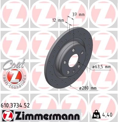 ZIMMERMANN 610.3734.52 EAN: 4250238782513.