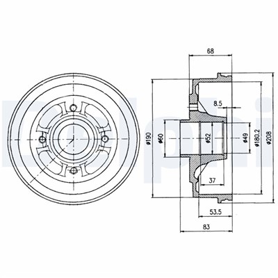 DELPHI BF272 EAN: 5012759462713.