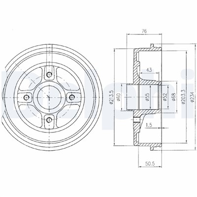 DELPHI BF423 EAN: 5012759128367.