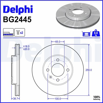 DELPHI BG2455 EAN: 5012759424544.