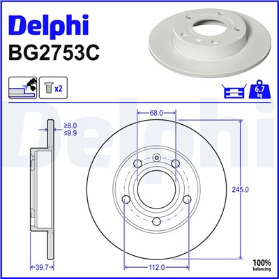 DELPHI BG2753C EAN: 5012759529911.
