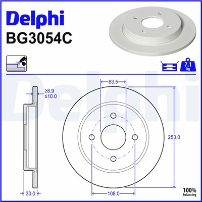 DELPHI BG3054C EAN: 5012759971284.