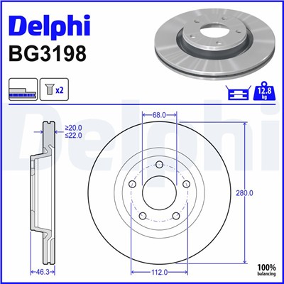 DELPHI BG3198 EAN: 5012759064368.