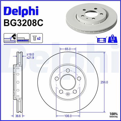DELPHI BG3208C EAN: 5012759529652.