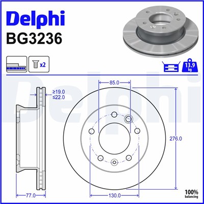 DELPHI BG3236 EAN: 5012759066874.