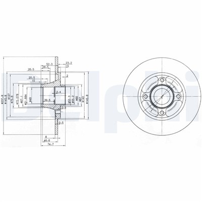 DELPHI BG3360 EAN: 5012759078051.