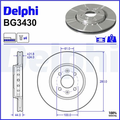 DELPHI BG3430 EAN: 5012759091562.