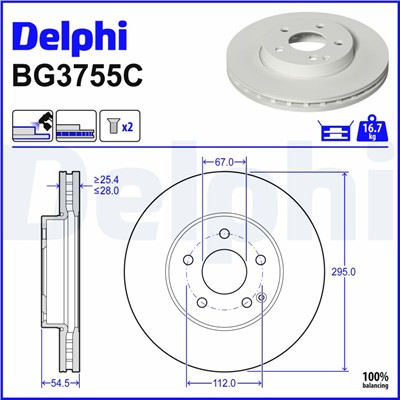 DELPHI BG3755C EAN: 5012759533505.
