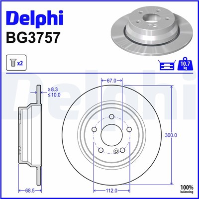 DELPHI BG3757 EAN: 5012759280546.