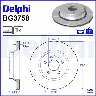 DELPHI BG3758 EAN: 5012759280553.