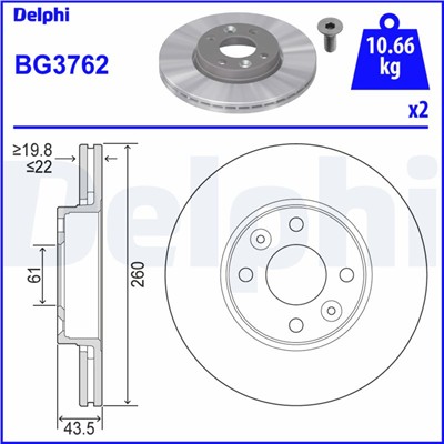 DELPHI BG3762 EAN: 5012759280591.