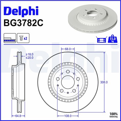 DELPHI BG3782C EAN: 5012759530061.