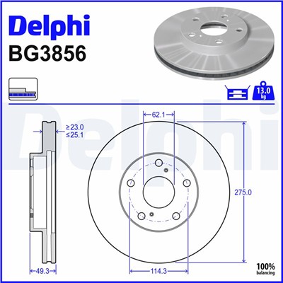 DELPHI BG3856 EAN: 5012759308752.